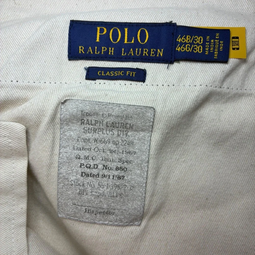 Polo Ralph Lauren measurements waist
